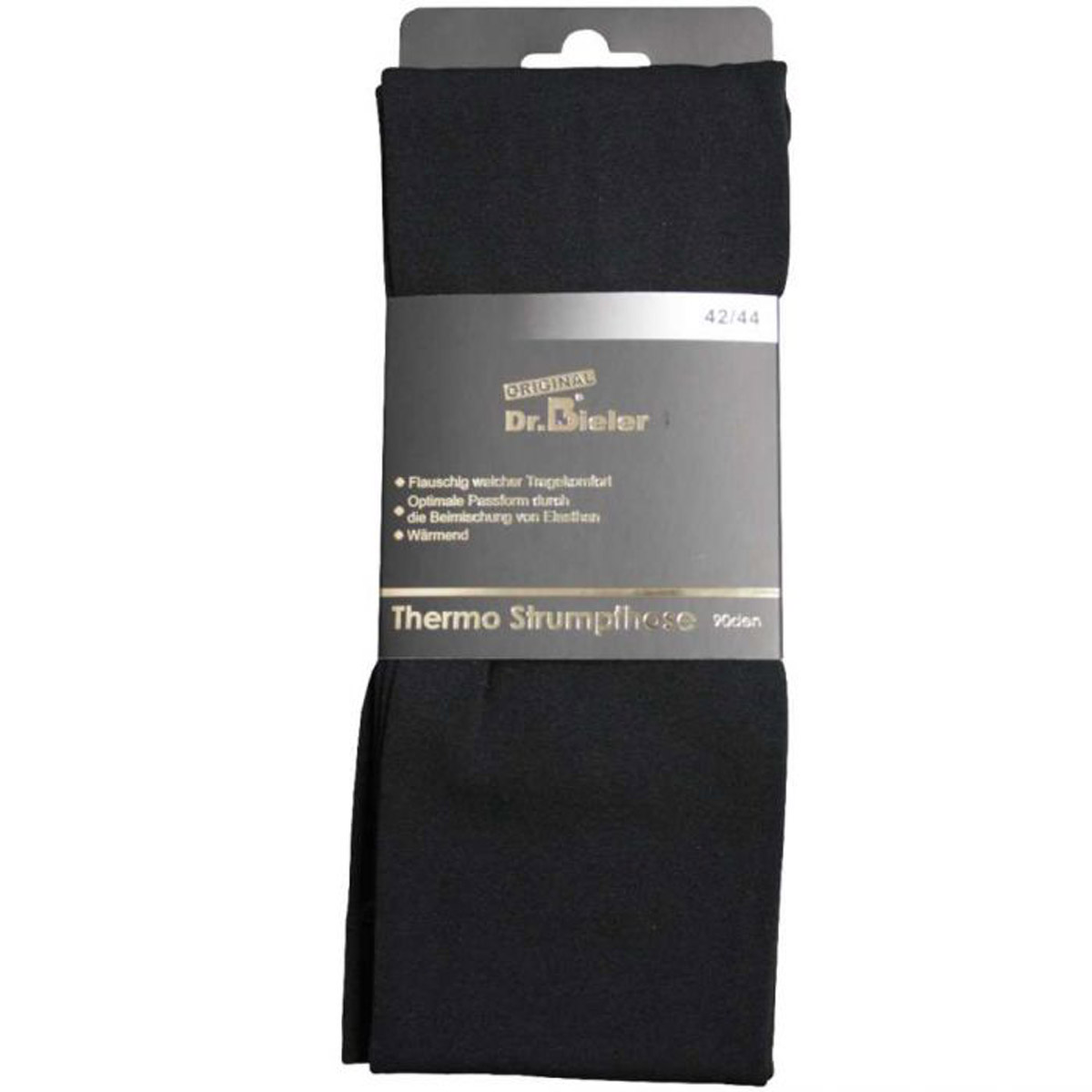 Thermo Strumpfhose Schwarz Uni
